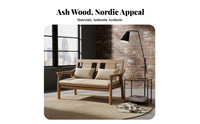 Nordic Design Wooden Frame Sectional two-season Season Use Configurable Sofa Set Space Saving Living Room Furnishing abrasion Resistant Upholstery for Apartment Dwellers, Pet Owners, Homeowners, Small Spaces, Lounge Area