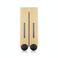 Clear Level Panels Two-Chamber Soap Dispenser No-Drill Wall-Mounted Soap Dispenser Press Buttons Home Storage Slim