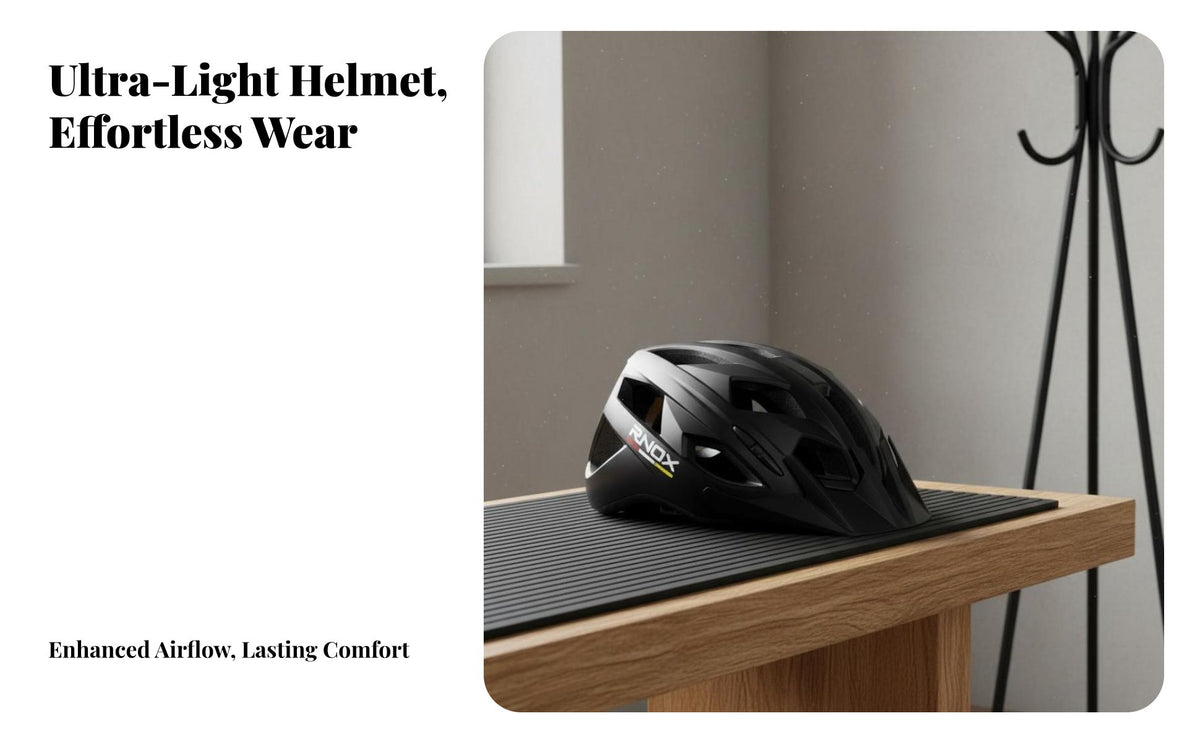 Mature Cycling Helmet Single-Piece Molding Lightweight Bike Helmet Featherlight Adjustable Fit for Commuters, Outdoor, Commuting
