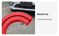 2 Pieces Front Tow Hook Cover Set Easy Installation Front Tow Hook Cover Tools Automotive Exterior Accessory
