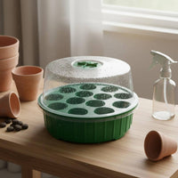 3 Pieces Moisture Retention 13-Cell Starter Kit Easy Monitoring Starter Kit Reusable Humidity Dome Tray Watertight Base for Balcony, Greenhouse, Nursery