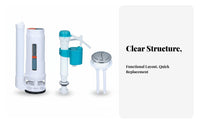 Easy Installation Toilet Fill and Flush Valve Kit Adjustable Height Universal Toilet Reservoir Repair Kit Resistant Plumbing Supplies for Homeowners, DIY Enthusiasts, Property Managers, Bathroom, Home Improvement, Restroom, Residential Properties