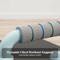2 Pieces I-Shaped Press-up Grips Easy to Assemble Detachable Press-up Stand Strength Training Equipment Portable Long-Lasting