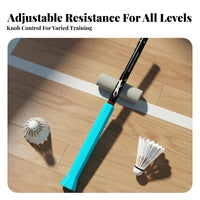 S Form Badminton Swing Coach Portable Badminton Whip Stroke Coach Lightweight for Beginners, Advanced Players, Home, On the Go, Gym