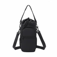 Water Bottle Bag with Smartphone Compartment Waterproof Crossbody Water Bottle Holder Insulated Outdoor Accessory for Cyclists, Hikers