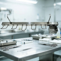 Heavy-Duty Metal Hanging Pig Frame Welded Pig Hanger with Hooks Wall-Mounted Hardware for Slaughterhouse