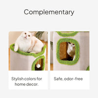 Cat Tree Condo with Sisal Post and Cozy House