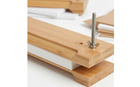 Wooden Bookbinding Press Versatile Use Bookbinding Screw Press Reversible Manual Paper Clamp for DIY Enthusiasts