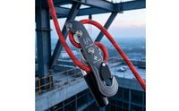 Climbing Descender Fall Protection Descender with Self-Locking Mechanism High-Strength Rappel Equipment for Climbers