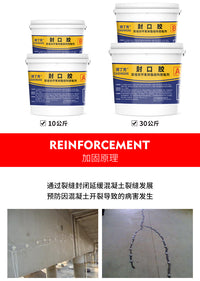 封口胶裂缝开口封口混凝土路面乱洞坑麻面缺陷修补建筑结构找平胶