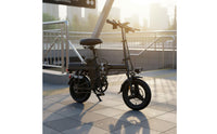 14 Inch Folding Electric Bike Lightweight Foldable Electric Bike Portable Foldable Electric Two-Wheeler for Adults, Commuting, City Travel