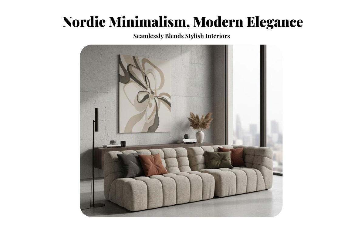 Nordic and aesthetic keyboard Key Tufted Curved Sofa Irregular Shape Living Room Seating Movable Pieces configurable Couch cushionyLike Comfort for Interior Design aficionados, Apartment Dwellers, homeowners, Lounge Area, Home, Bedroom