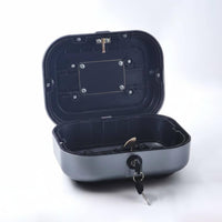 Motorcycle Tail Lockable Trunk Rigid-Body Seat Storage Box Hinged Lid Luggage Case
