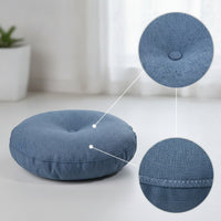 Padded Round Floor Cushion Textured Floor Seat Cushion Soft Thick for Balcony
