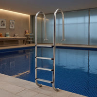 4-Step Pool Ladder Sturdy Stainless Steel Pool Ladder Anti-Slip for Families, Swimming Pools