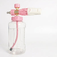 Soap Dispenser for Car Cleaning and Car Wash, Foam Spray with Alloy Material and 1/4 Quick Connector, Clear Dispenser Bottle, Foam Lance Tool