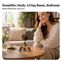 Sculptural Rose-Shaped Incense Burner Decorative Rose Incense Burner Tabletop