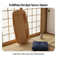 Foldable Coffee Table Space-Saving Foldable Floor Desk Multi-Functional Household Furniture for Students, Families, Bay Window, Bedroom, Small Areas