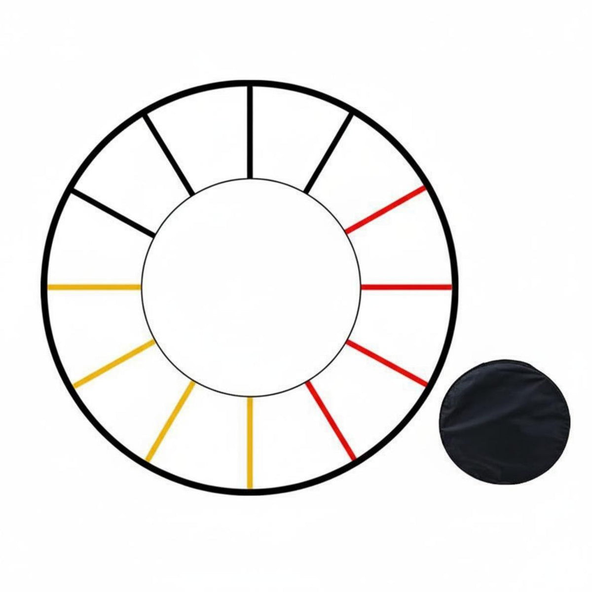 Folding Agility Hoop Foldable Speed Training Circle Training Rings for Kids