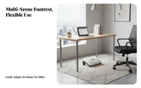 Anti-Slip beneath-desk Footrest Portable beneath-desk Massaging Footrest Easy Assembly Foot Stool two-functionFunction for People telecommuting Home, Adults, Students, Work, Study Room