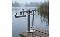 Floor Clamp Rod Holder Stainless Steel Clamp on Fishing Pole Holder for Anglers