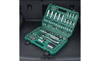 Mechanics Tool Set Organized Socket and Ratchet Set Portable Mechanics Kit for Vehicle Proprietors, Home Handymen, Garage, Home Workshop