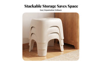Stackable Design Molded children's Seat Lightweight Low Stool Long-Lasting Small Bench Easy to Clean for Toddlers, Preschool Teachers, Living Room, Playroom, Nursery, Bathroom
