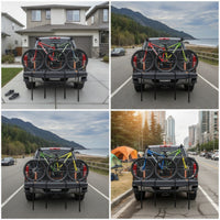 Padded Tailgate Pad with Storage Pockets Protective Cycling Tailgate Pad Reinforced Non-Slip for Cyclists, Mountain Bikers, Outdoor Adventures