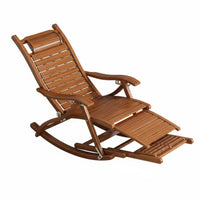 Foldable Adjustable Rocking Chair Space-Saving Recliner Ergonomic Design Leisure Seating Easy Assembly for Seniors, Adults, Office Workers, Living Room, Balcony, Patio, Bedroom