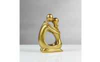 Resin Pen Holder Modern Couple Figurine Sculpture for Office Desk