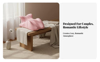 Romantic Positioning Wedge Multi-Position Use Memory Foam Romantic Pillow Non-Slip Bottom Couples Support Cushion for Stomach Sleepers, Lounging
