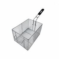 Heavy-Duty Deep Fryer Basket Multi-Purpose Deep Fry Basket Multipurpose Stainless Steel Mesh Strainer Dishwasher Safe for Restaurant Owners, Chefs, Food Truck