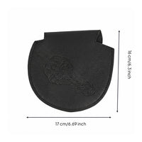 Closure Golf Wood Headcover PU Leather Wood Head Cover Pebbled Texture Golf Club Head Cover Embossed Pattern