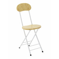 Modern Minimalist and design foldable Round-Seat Chair Foldable Design Portable Stool Space-Saving Indoor Seating Comfortable Backrest for Students, residents, Dining Room, Kitchen, Home Office, Apartment