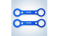 2 Pieces Aluminum Alloy B & B Wrench Scalloped Bottom Bracket Wrench Double Ended Bottom Bracket Tool Flat for Bike Mechanics, Cyclists, Bike Repair, Workshop
