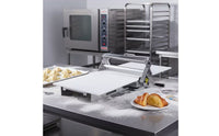 Countertop Folding Pastry Sheeter Compact Manual Pastry Sheeter Space-Saving Pastry Roller Electricityoutlet-Free for Bakers