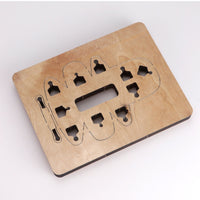 Mini Leather Cutting Die Metal Leather Die Cutting Mold Rectangular Template DIY for Crafters, Hobbyists