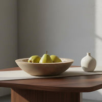 Decorative Bowl Tray Modern Minimalist Wooden Fruit Tray Table Centerpiece Bowl for Living Room, Hotel, Guesthouse