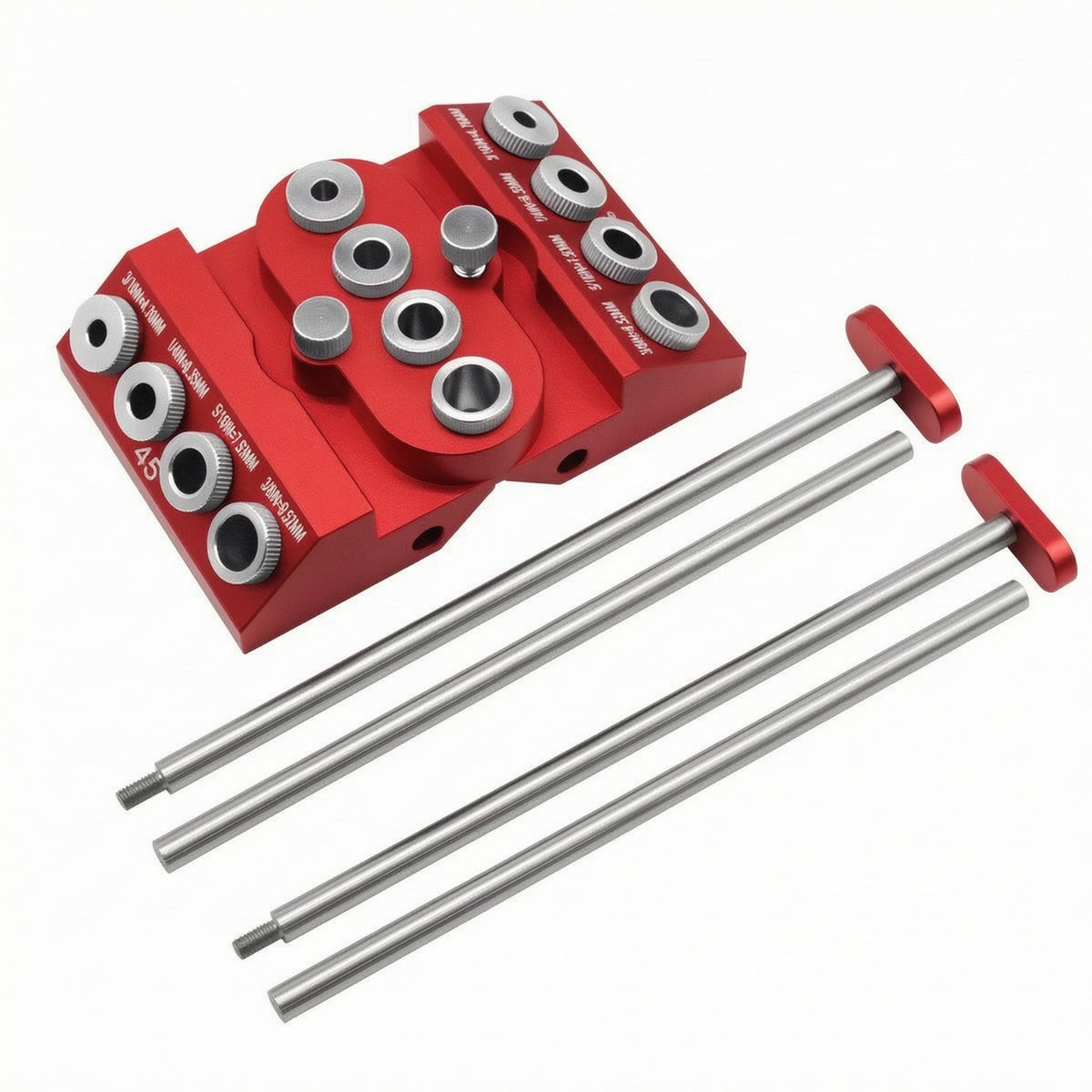 Marked Angles 30 45 90 Degree Drill Guide Portable Angle Drilling Jig Easy to Use Wood Drilling Guide Level Design