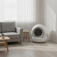 Automatic Cat Litter Pan Odor Reducing Self Cleaning Cat Litter Pan Intelligent Pet Supply for Indoor, Apartments