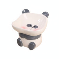 Ergonomic Design Ceramic Cat Bowl Whisker Friendly Cartoon Pet Dish Easy to Clean Raised Cat Bowl Long-Lasting for Cats, Kittens, Small Dogs