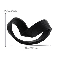 Geometric Continuous Loop Statue Modern Loop Mineral-Finish Decorative Object-Decorative Piece for Living Room, Office