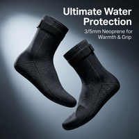 Thermal Diving Socks Men Women, Neoprene Wetsuit Socks, Anti-Slip Snorkel Socks, Waterproof Warmth Water Sports Footwear, Scuba Divers Kayakers