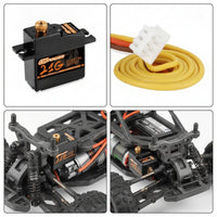 Digital Servo Compact Servo with Metal Gears Actuator Lightweight Electronic Parts High Rotational Force for RC Hobbyists