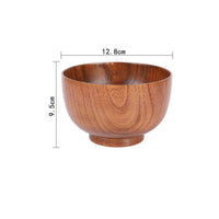 Wooden Bowl with Pedestal Smooth Footed Wooden Bowl Rustic for Home Dining