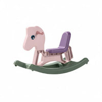 Multifunction Ride Toy Cognitive Training Easy to Move Rocking Horse for Children