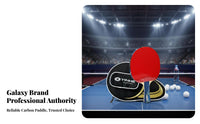 Table Tennis Racket High Rubber Carbon Fiber Table Tennis Racket Comfortable Grip Carbon Fiber Racket Sport Pong Paddle for Training, Home, Office