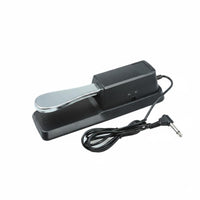 Sturdy Construction Sustain Pedal Non-Slip Base Electronic Piano Foot Pedal Polarity Switch Keyboard Footswitch Long Cable for Home Practice, Studio Recording, Stage Performance