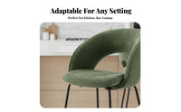 Nordic Design Metal High Stool with rearrest Modern Minimalist design Highrear support Metal Stool Built-in Footrest Counter Chair sturdyDuty for Homeowners, Business Owners, Adults, Home Bar, Kitchen, Cafe, Restaurant