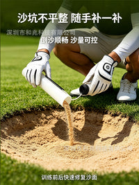 Golf Sand Bottle Portable with Clip for Outdoor Practice and Course Use Car Sand Bottle with Clip for Divot Repair
